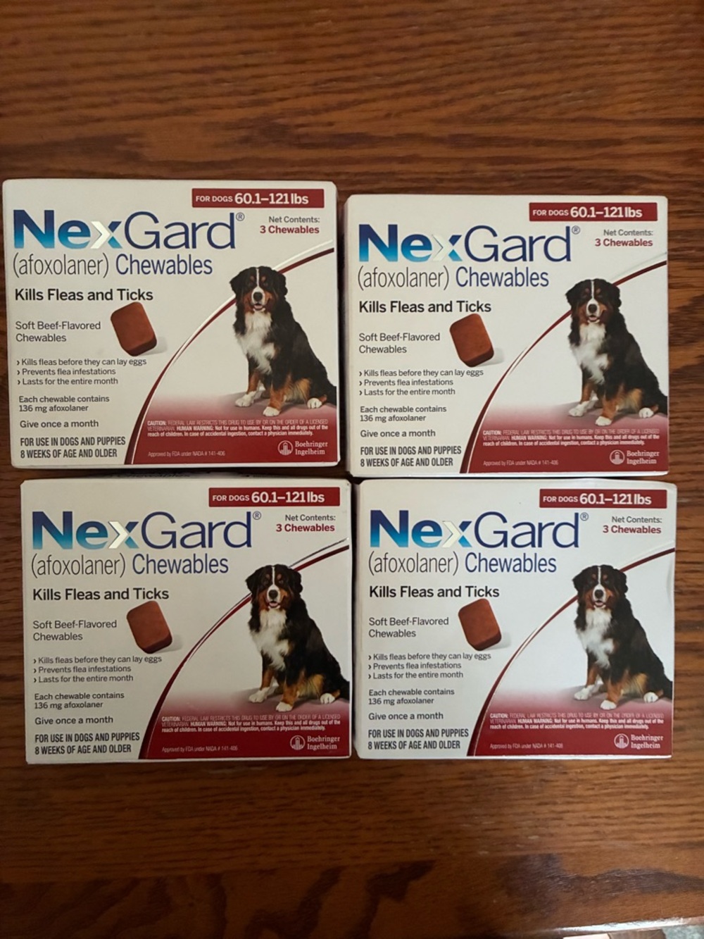 NexGard 60.1-121 lbs - 12 Month Supply flea and tick Dogs. LIMITED TIME PRICE